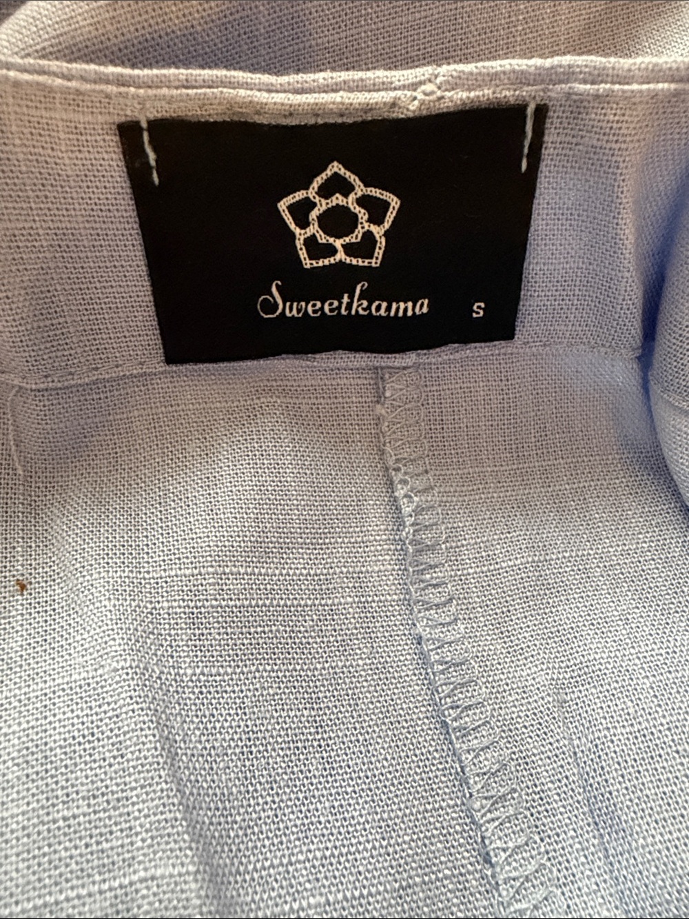 Women's Light Blue Wide-Leg Denim-Style Overalls - Picture 12 of 14